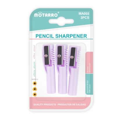Motarro Pencil Sharpener 58mm 3PCS - Purple