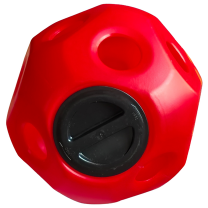 Horse Hay Toy Ball - Treat and Hay Feeder for Horses - Red