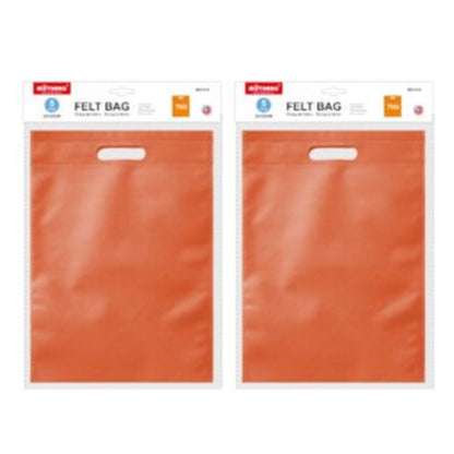 Motarro Felt Bag 25x30cm 70g 5PCS - 2 Pack - Orange