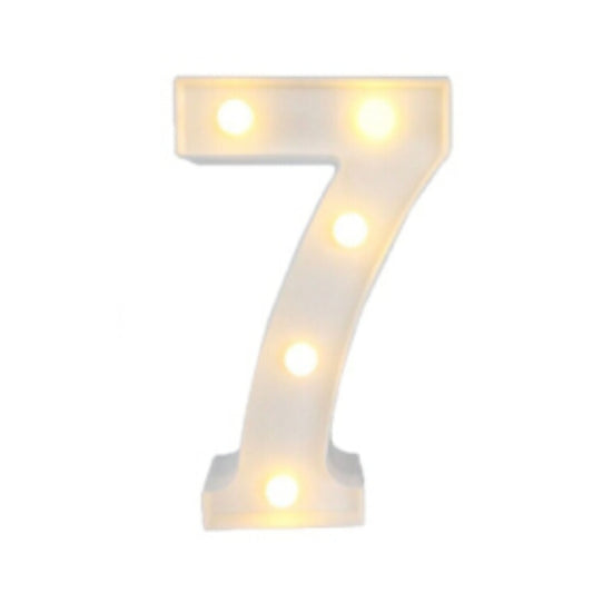 Motarro Led Numbers Light 22cm - Number 7