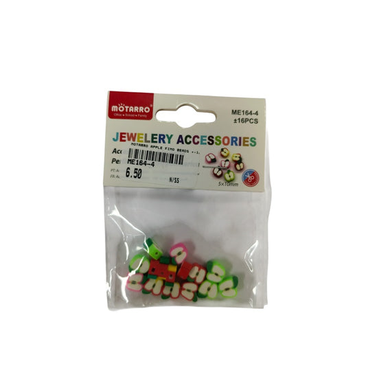 Motarro - Apple-Shaped Beads - Mixed Colours ( 16 Pieces per Pack)