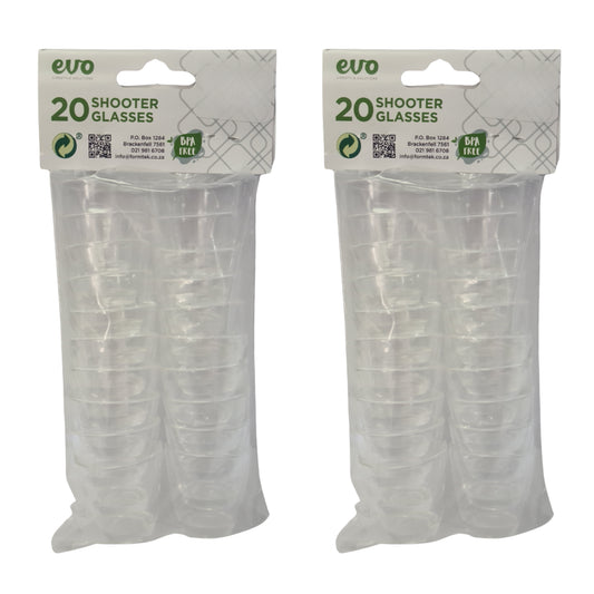 EVO 20 Piece Shooter Glasses - 2 Pack