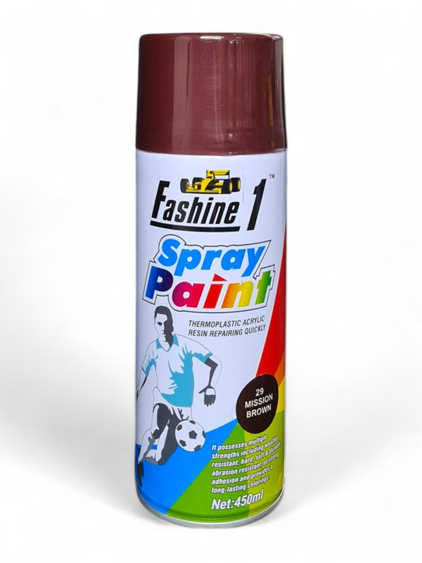 Fashine 1- Spray Paint - 450ml - Mission Brown