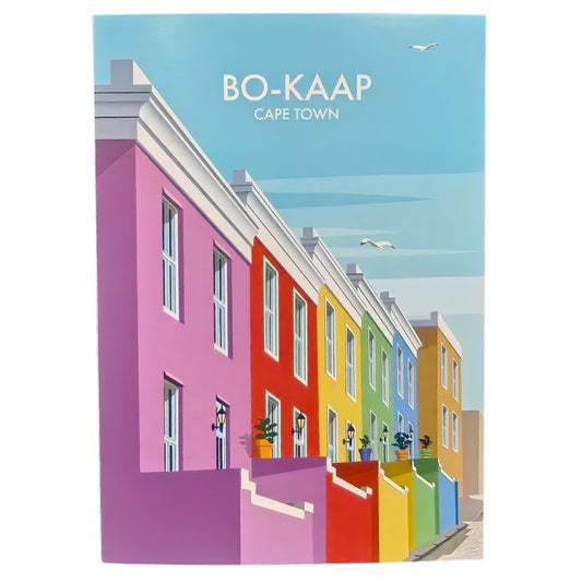 Cape Town Travel Art Card - A5 - Bo-Kaap