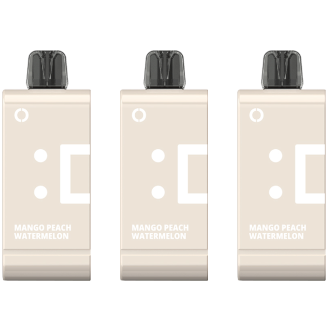 Elf Bar 18000 Puffs Rechargeable Pod 50mg - Mango Peach Watermelon - 3 Pack