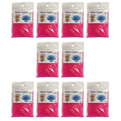 Growing Water Crystal Beads - 10 Pack - Pink