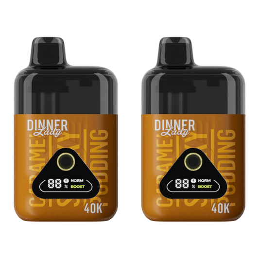 Dinner Lady Rechargeable Vape - Dessert Collection - 40K - 2 Pack - Caramel Pudding