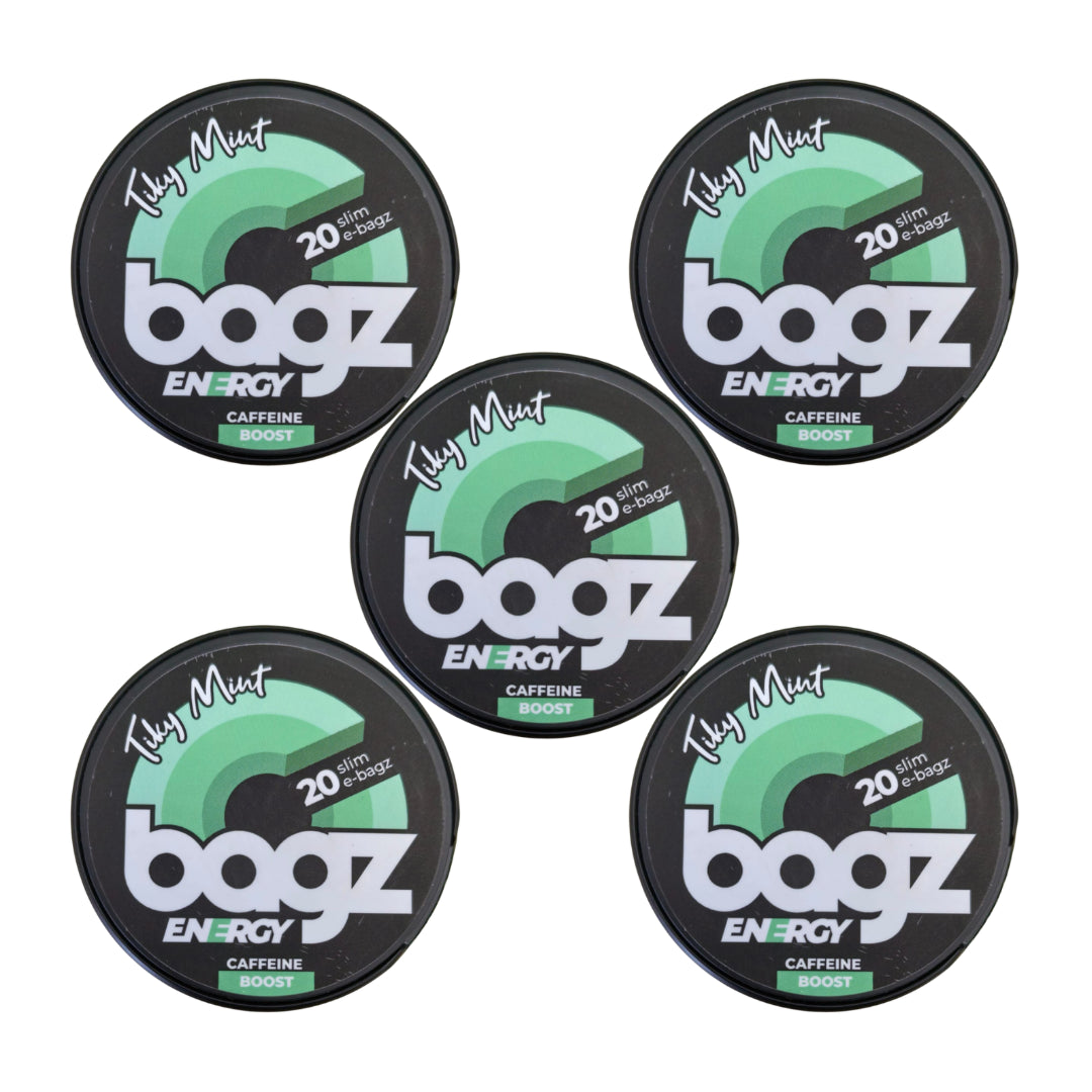 Bagz - Energy Caffeine Slim E-Bagz - 5-Pack - Tiky Mint