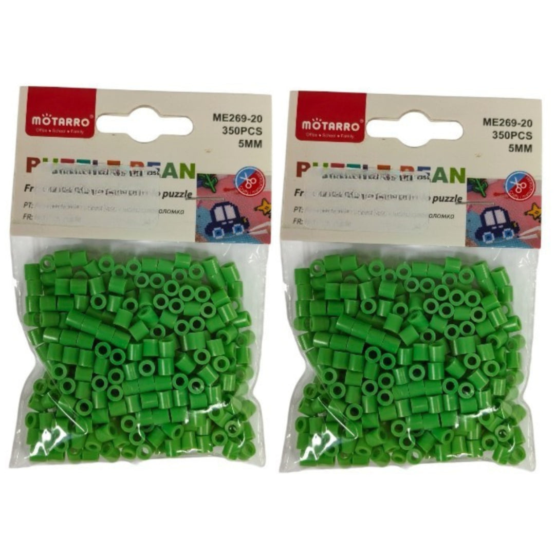 Motarro Puzzle Bean 350PC 5MM - 2 Pack - Apple Green