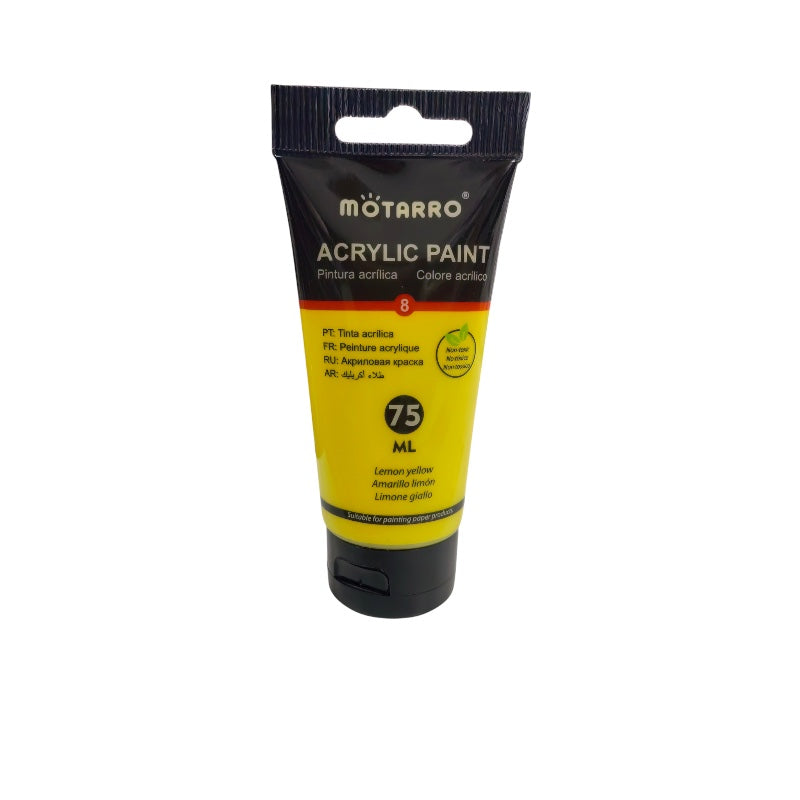 Motarro - Acrylic Paint - 75ml - Lemon Yellow