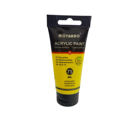 Motarro - Acrylic Paint - 75ml - Lemon Yellow