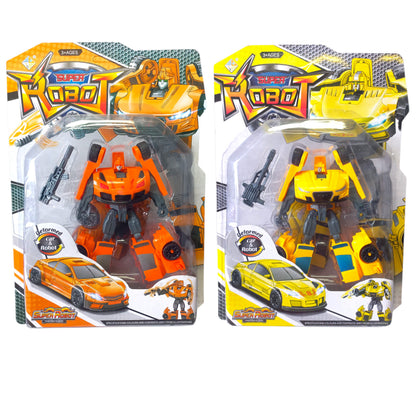 Super Robot Action Figures - 2 Pack - Orange & Yellow