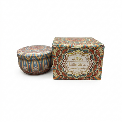 Artisan Soy Wax Scented Tin Candle - Lime Citrus