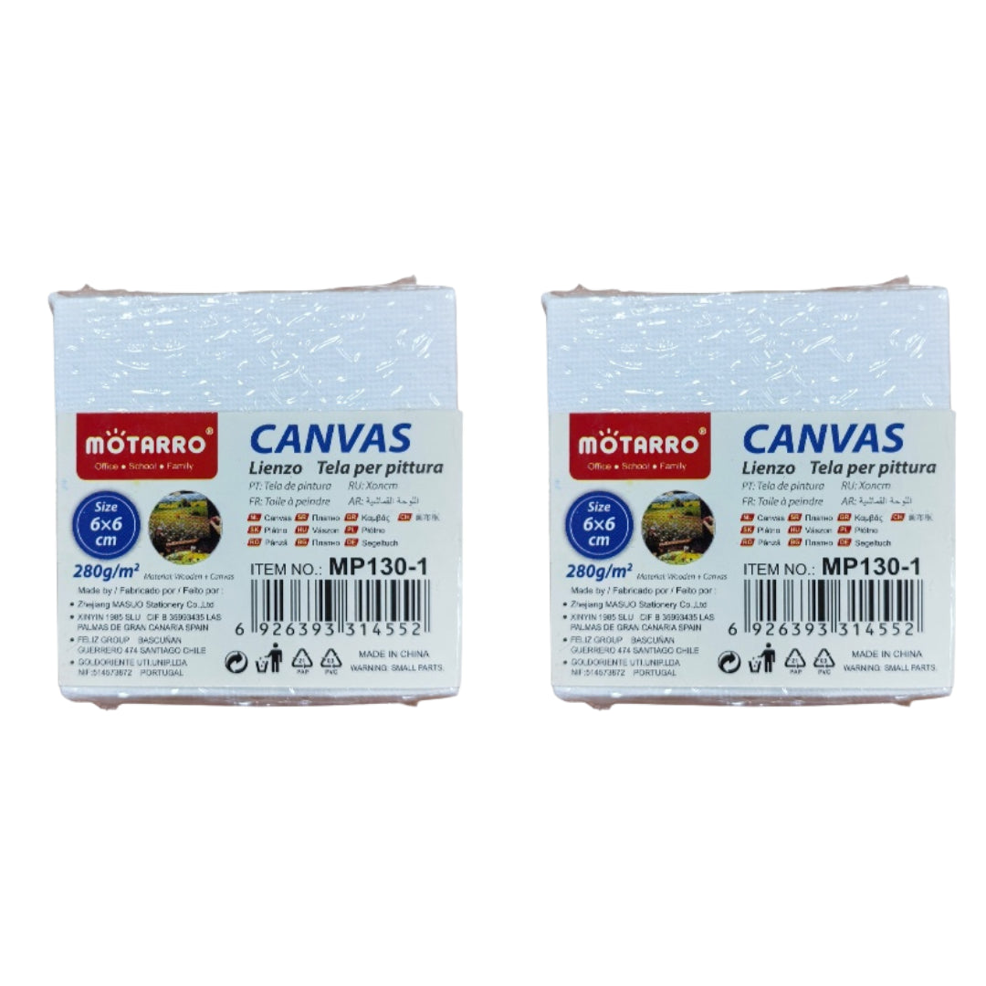 Motarro Canvas - 6x6cm - 2 Pack
