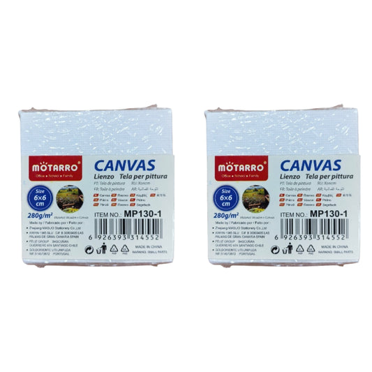 Motarro Canvas - 6x6cm - 2 Pack