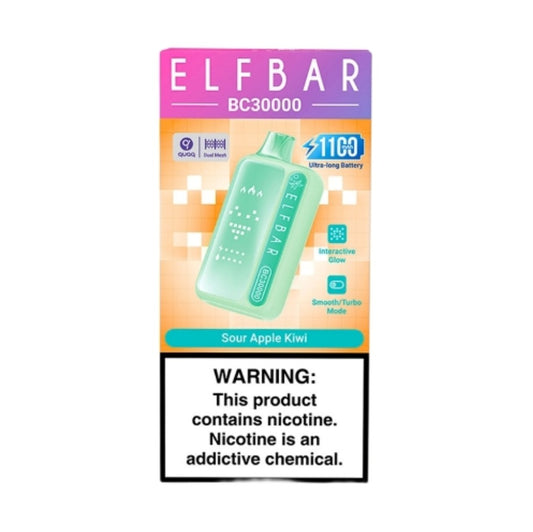 Elf Bar BC30000 Disposable Vape - Sour Apple Kiwi