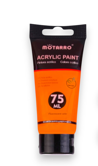 Mottaro Fluorescent Acrylic paint 75ml - Orange