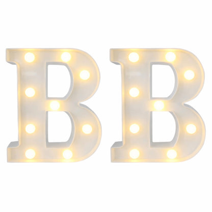 Motarro Led Letter Light 22cm - 2 Pack - White Letter B