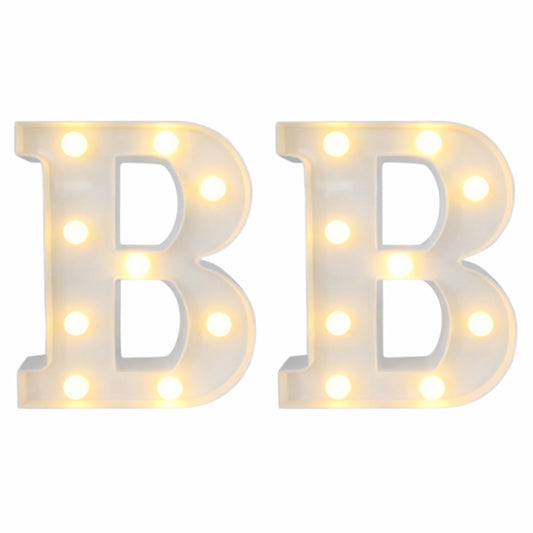 Motarro Led Letter Light 22cm - 2 Pack - White Letter B