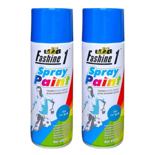 Fashine 1- Spray Paint 450ml - Blue 2 Pack