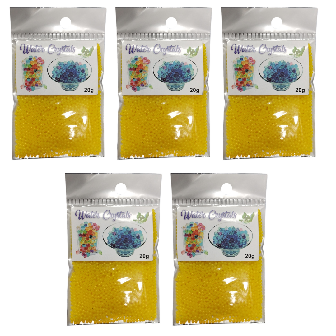Growing Water Crystal Beads - 5 Pack - Yellow
