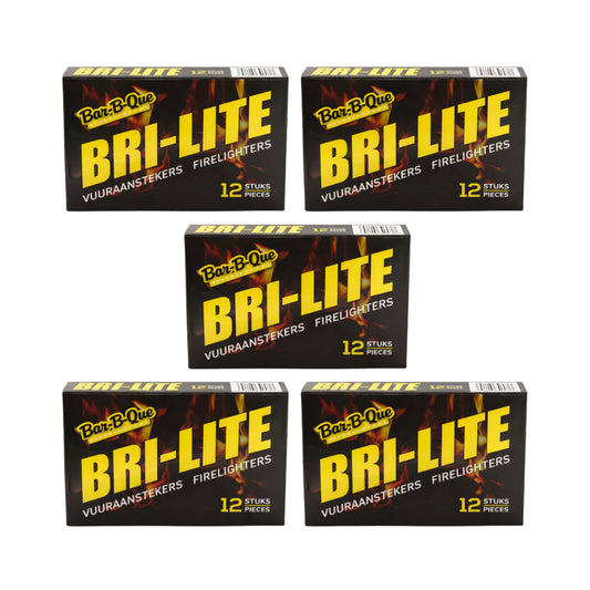 Bri-Lite Fire Lighters - 12 Piece - 5 Pack