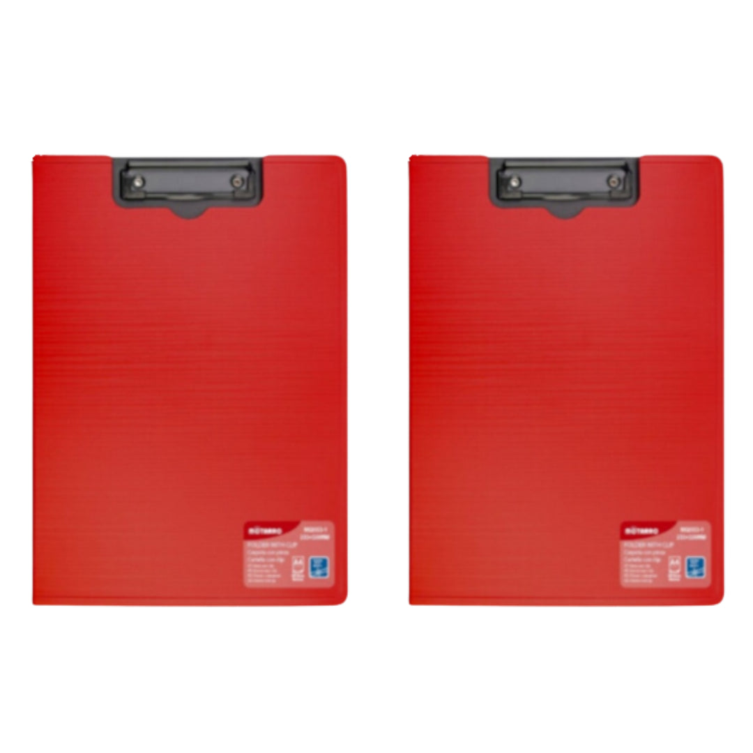 Motarro Clipboard 23x31.5cm - 2 Pack - Red