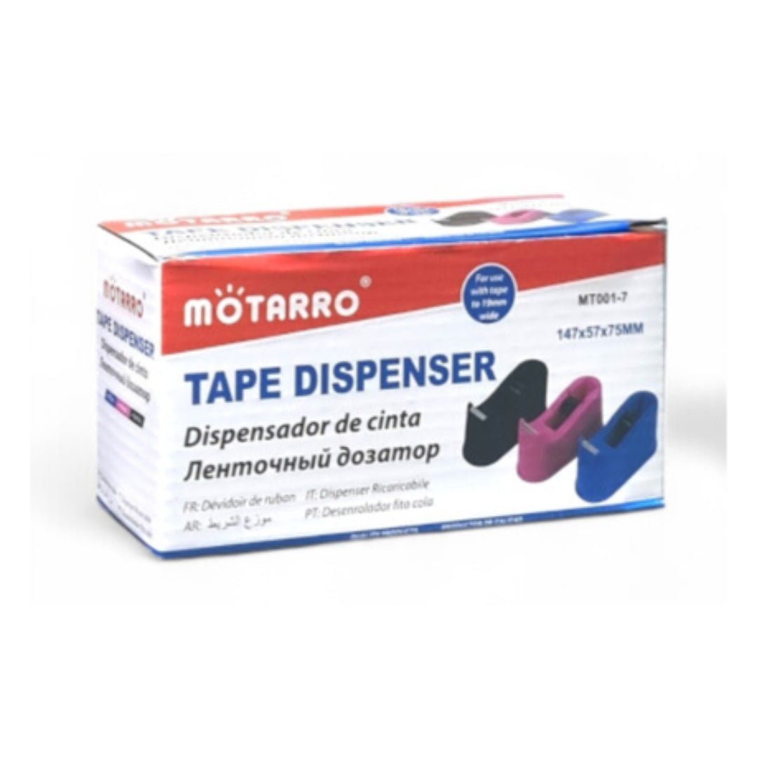 Motarro Tape Dispenser 147x57x75mm - Black 2 Pack