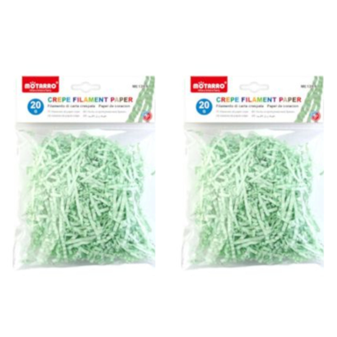 Motarro Crepe Filament Paper 20g - 2 Pack - Green