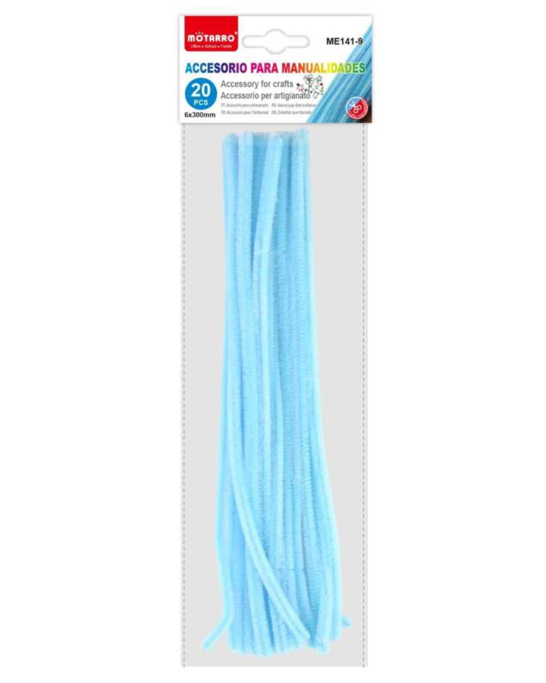 Motarro - Chenille Stems 6mmx30cm 20PCS Blue