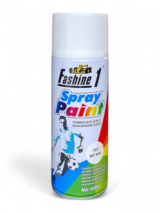 Fashine 1- Spray Paint - 450ml - Matt White