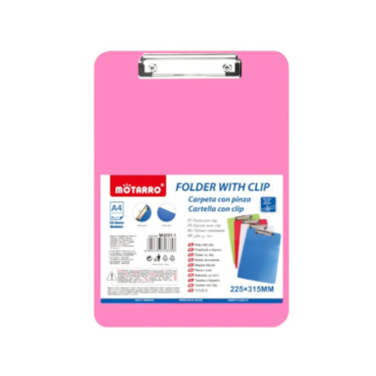 Motarro Clipboard 315x225mm - Light Pink