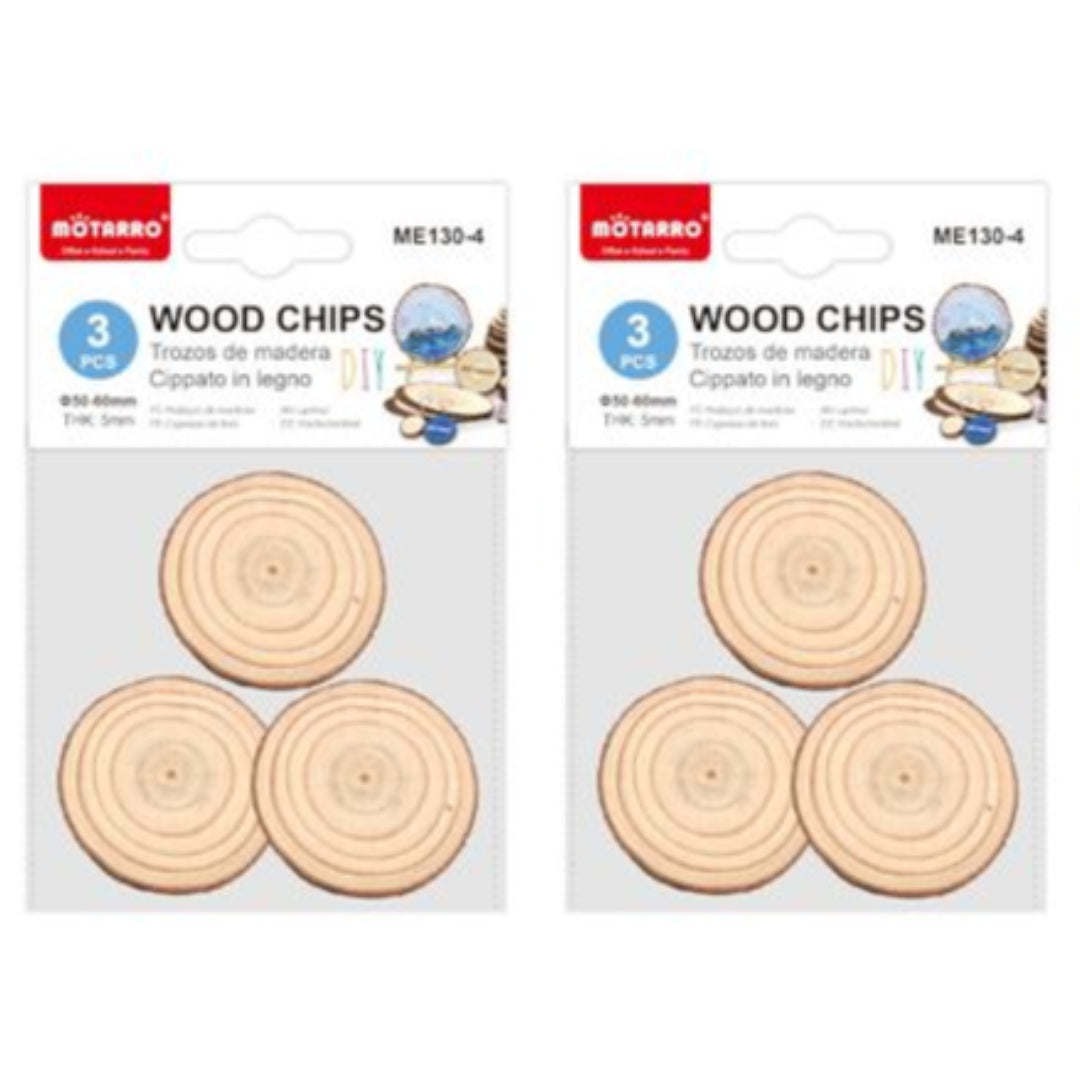 Motarro Wood Chips 50/60mm 3PCS 2 Pack
