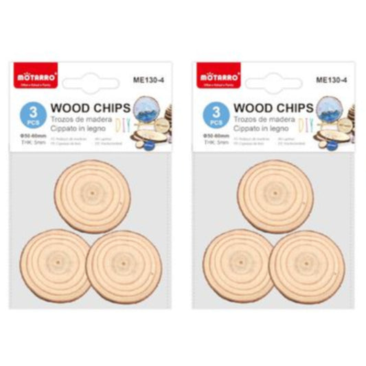 Motarro Wood Chips 50/60mm 3PCS 2 Pack