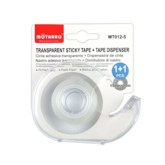 Motarro Dispenser Transparent Tape 15x15mm