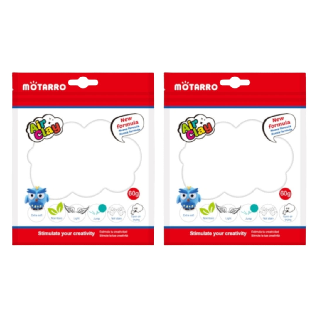 Motarro Air Clay 60g - White 2 Pack