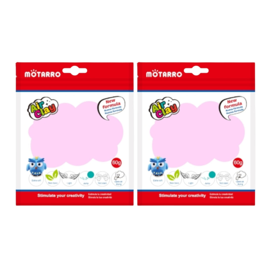 Motarro Air Clay 60g - Neon Pink 2 Pack