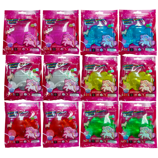 Unicorn Crystal Slime - 12 Pack