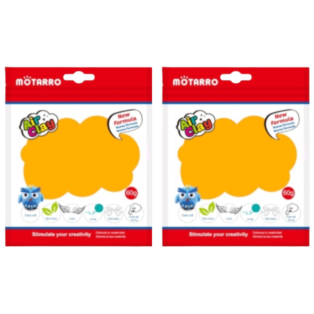 Motarro Air Clay 60g - Light Orange 2 Pack