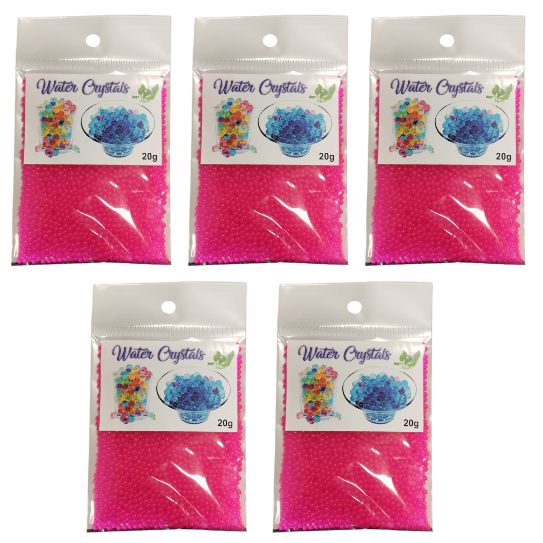 Growing Water Crystal Beads - 5 Pack - Pink