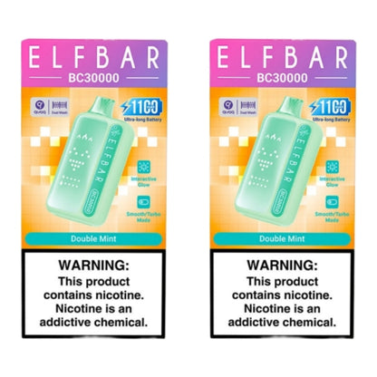 Elf Bar BC30000 Disposable Vape - Double Mint (Pack of 2)