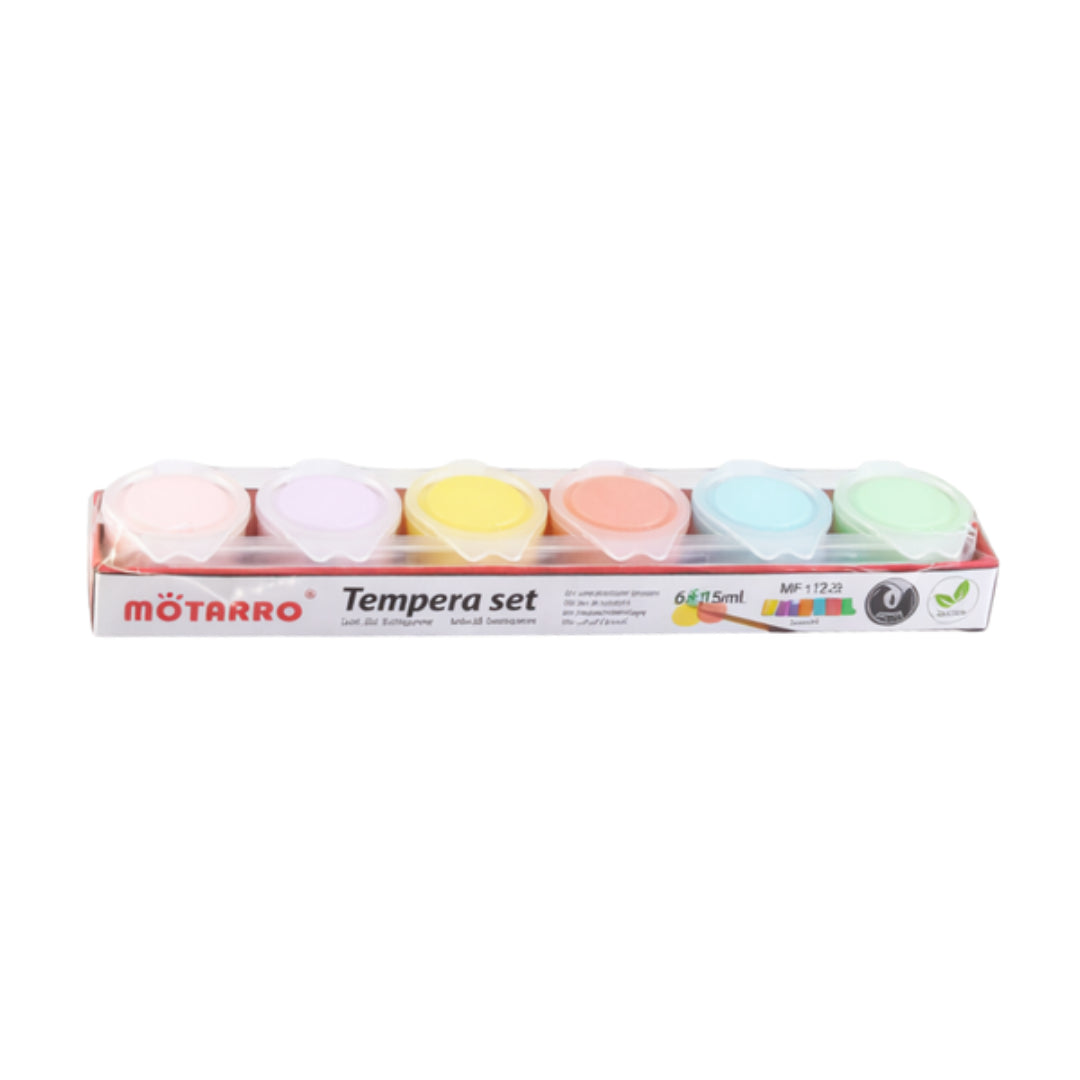 Motarro Tempera Set Paint - 6x15ml (Pastel)