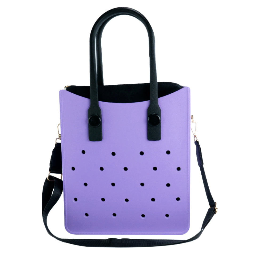Zaizai EVA Croc Tote Bag with Adjustable Strap - Purple