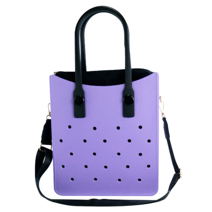 Zaizai EVA Croc Tote Bag with Adjustable Strap - Purple