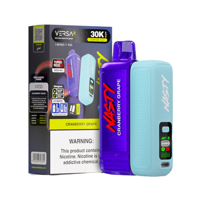 Nasty Versa 30k Starter Kit (Pod & Battery) - Cranberry Grape