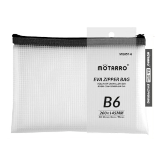 Motarro Eva Zipping Bag B6 200x145mm - Black