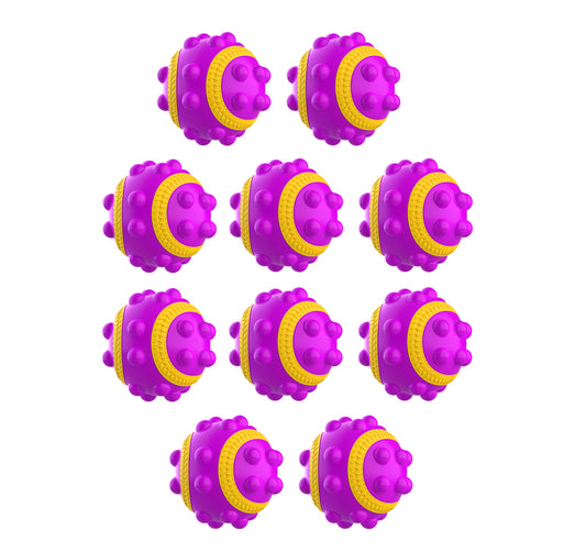 Tennis Ball Fidget PoP It - Purple & Yellow - 10 Pack