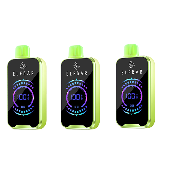 Elf Bar 18000 Puffs Disposable Vape - Cotton Candy Ice - 3 Pack