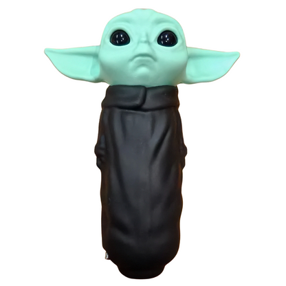 Silicone Rasta Pipe - Yoda - Black