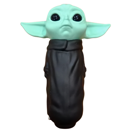 Silicone Rasta Pipe - Yoda - Black
